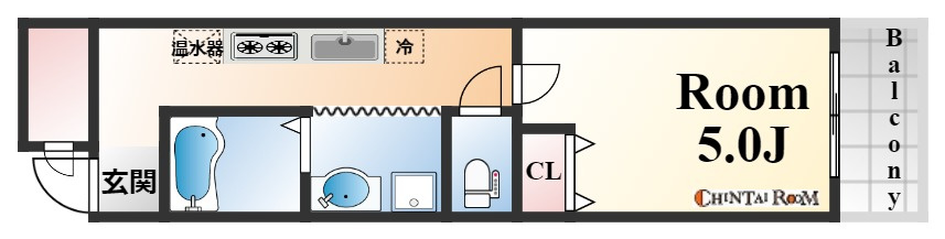 神戸市灘区日尾町２丁目の賃貸マンションの間取り