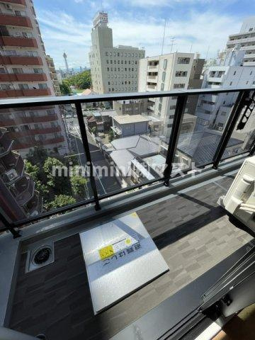 大阪市天王寺区堀越町の賃貸マンションのバルコニー