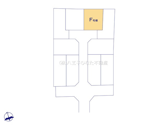 『八王子市新築戸建て』八王子市弐分方町724-5【仲介手数料無料】　１０期の区画図|～仲介手数料無料☆八王子ひなた不動産～八王子市弐分方町　新築戸建て