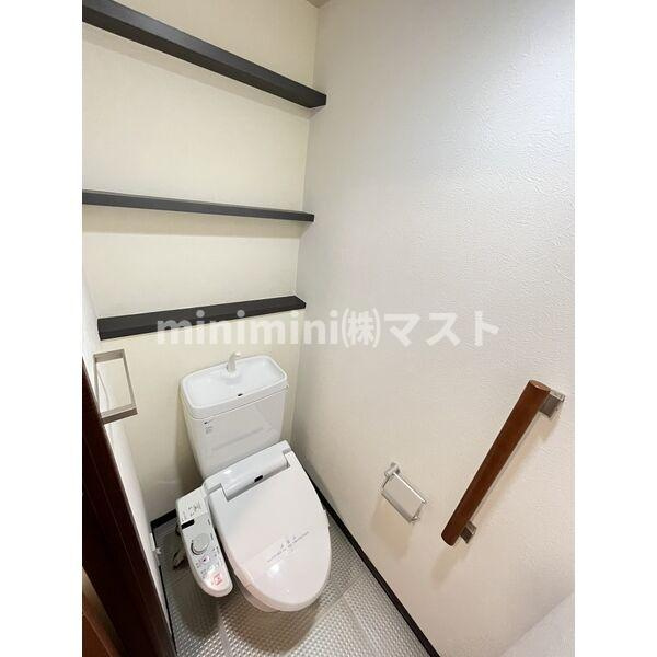 大阪市天王寺区上本町９丁目の賃貸マンションのトイレ