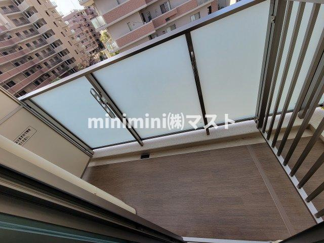 大阪市天王寺区筆ケ崎町の賃貸マンションのバルコニー|同マンション内・別部屋参考写真