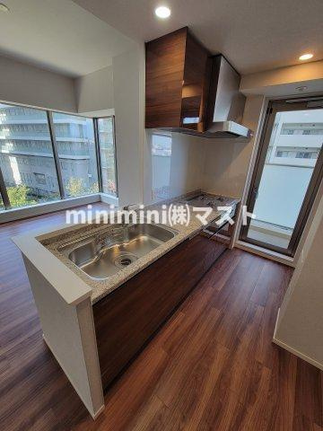 大阪市天王寺区筆ケ崎町の賃貸マンションのキッチン|同マンション内・別部屋参考写真