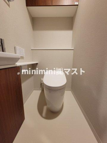 大阪市天王寺区筆ケ崎町の賃貸マンションのトイレ|同マンション内・別部屋参考写真
