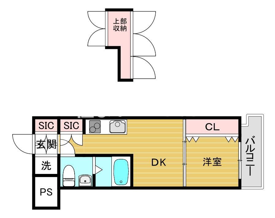 アリビオ天神南の間取り