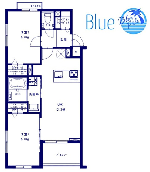 【間取り】 | Ｏｒｃｈａｒｄ　Ｃｏｕｒｔ　Ⅰ