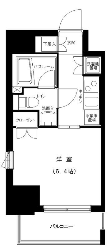 グランフォース町屋の間取り|間取りです。