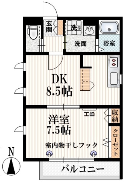 ラティフォリア市ヶ谷の間取り|●２人入居相談●充実の仕様設備●