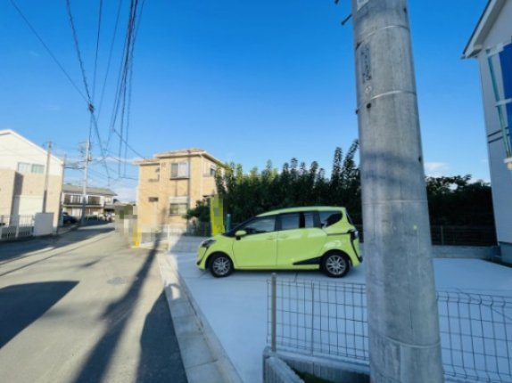 祝成約　八王子市　弐分方町　新築戸建て　１１期の前面道路含む現地写真|～仲介手数料無料☆八王子ひなた不動産～八王子市弐分方町　新築戸建て