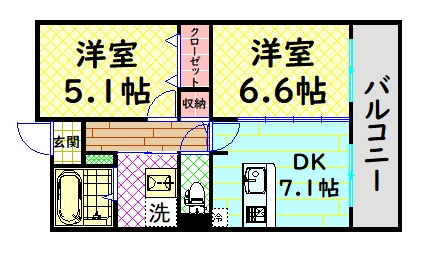 【間取り】 | クリスタルウイング輝