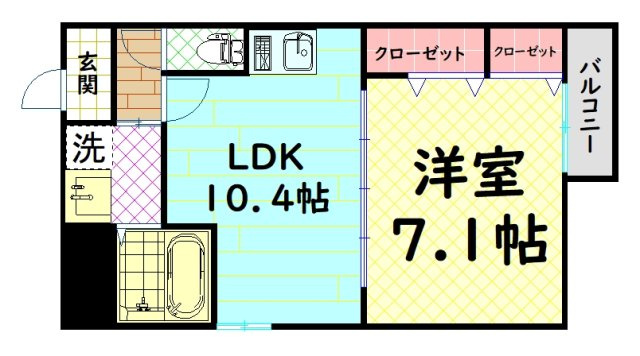 【間取り】 | フジパレス堺諏訪森サウス