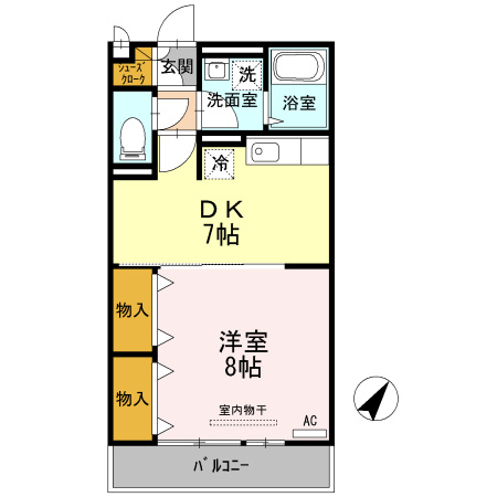 リバーフロントＫの間取り
