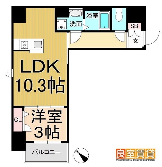 【間取り】 | ディアレイシャス東別院Ⅱ