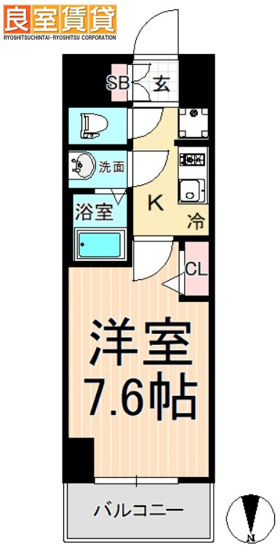 【間取り】 | ディアレイシャス尾頭橋