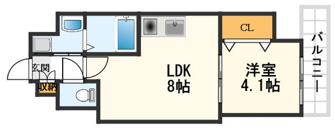 【間取り】 | プレステージⅢ城北