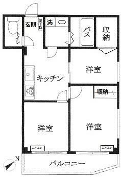 【間取り】 | サンハイツ根岸 | 間取り