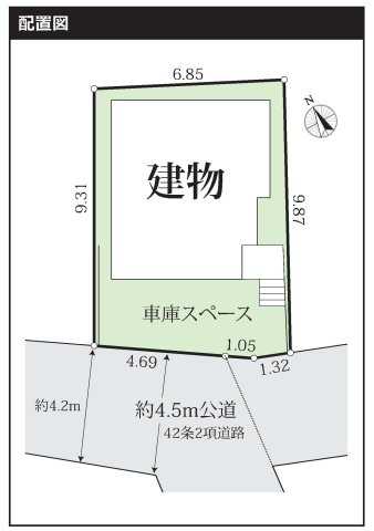 【横浜市鶴見区北寺尾6丁目21-3新築戸建て】★仲介手数料無料★（獅子ケ丘小学校・上の宮中学校）の区画図