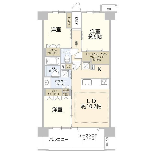 ヴェレーナ赤羽志茂プレミアテラスの間取り|間取りです。