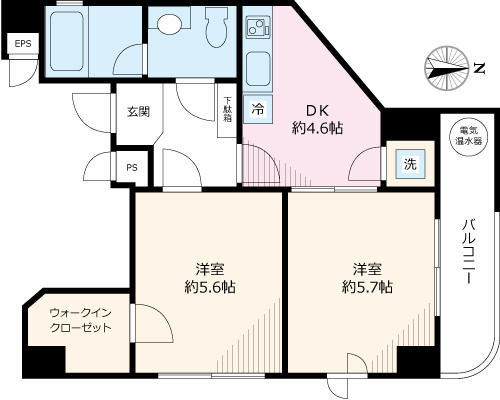 SUNNY SIDE KIBの間取り