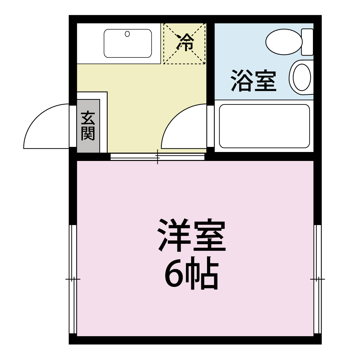 ハイツニシムラの間取り