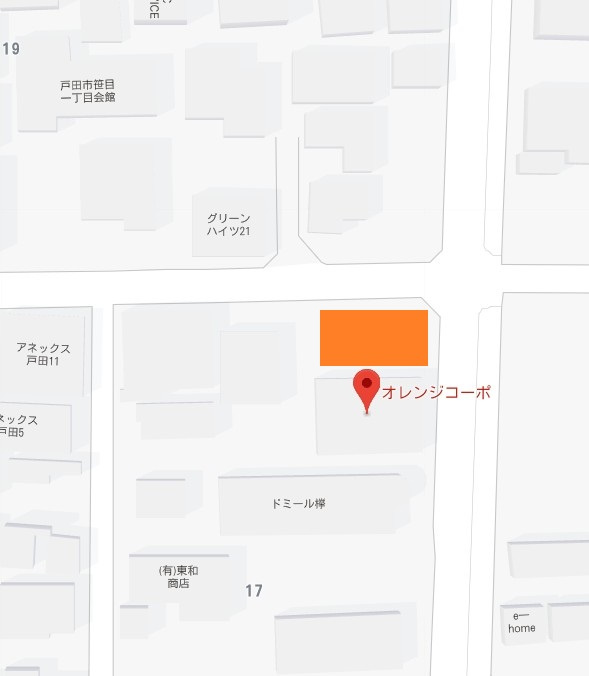 谷口パーキングの区画図