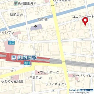 【地図】 | エクセルコート武蔵関