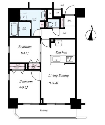 ミルーナヒルズ南千住の間取り
