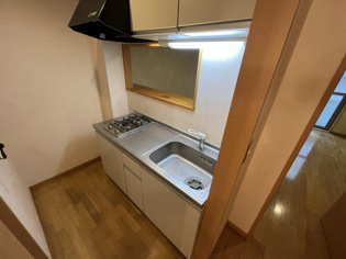 2口ガスコンロ付のカウンターキッチン