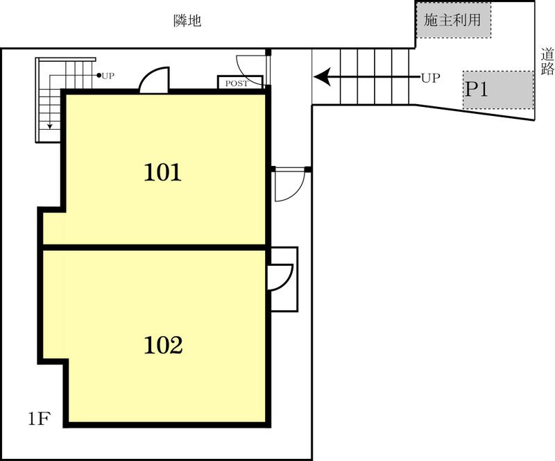 コーポ大岡60の区画図