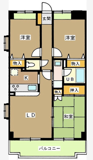 【間取り】 | ボヌール高松