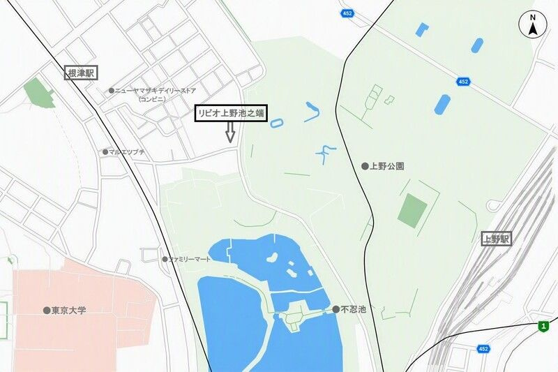 リビオ上野池之端のその他|地図