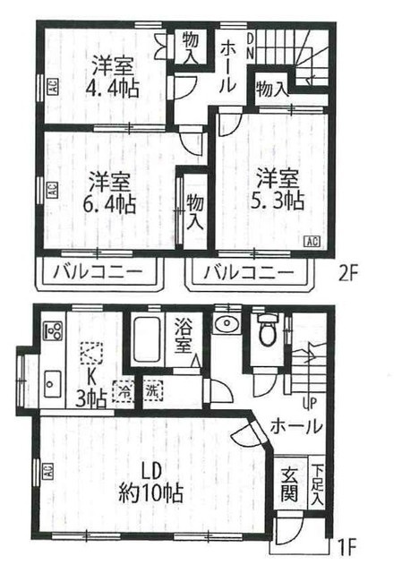 東品川メゾネットの間取り|間取りです。