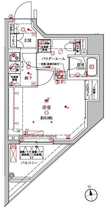 クレイシア秋葉原EASTの間取り