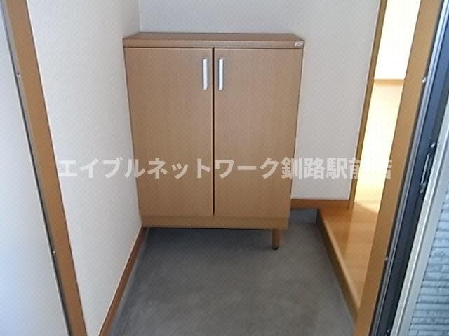 ハイツすいえんくん１号館の玄関