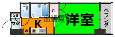 仲介手数料0円！ルミエール芳野の間取り