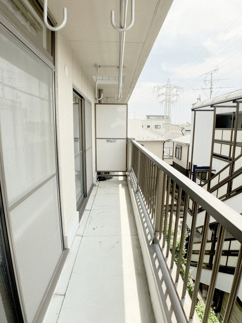 明石マンションＢ棟のバルコニー