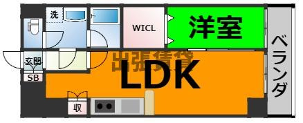 仲介手数料0円！フォレシティ新栄の間取り