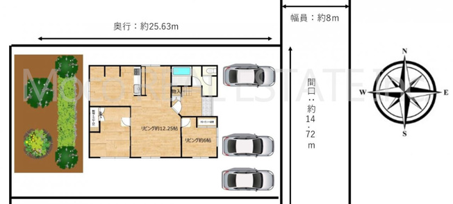【区画図】 | 北見市広明町中古住宅
