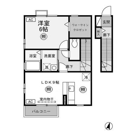【間取り】 | ルミエール大友　Ａ