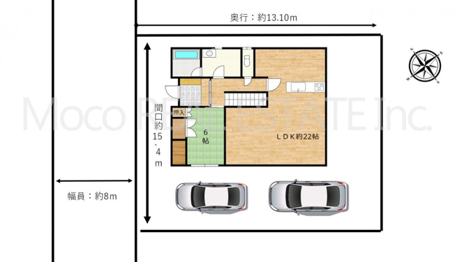 【区画図】 | 北見市田端町中古住宅