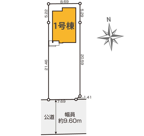 【区画図】 | 磐田市福田 新築一戸建て | 区画図です