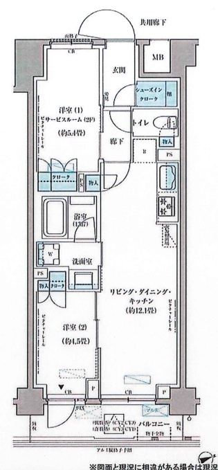 パークアクシス文京本郷の間取り
