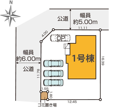 【区画図】 | 磐田市大泉町 新築一戸建て | 区画図です