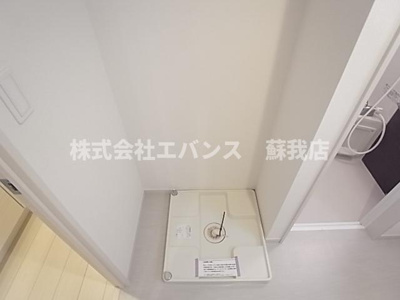 【洗面所】 | リブリ・千葉寺 | 室内洗濯機置き場