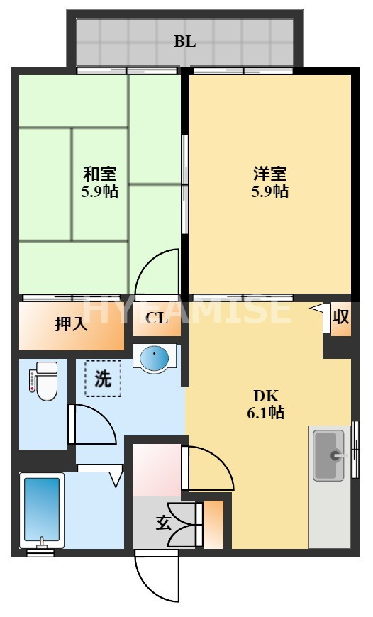 ディアス徳泉の間取り