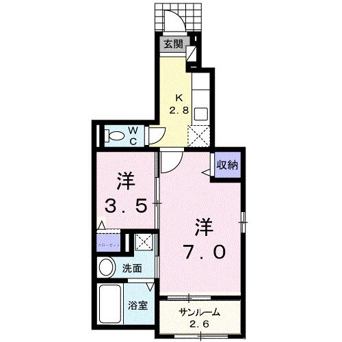 コンフォリアⅡの間取り