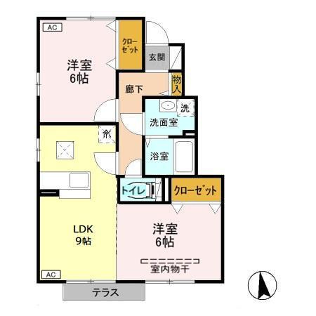 ハイツリーコートの間取り