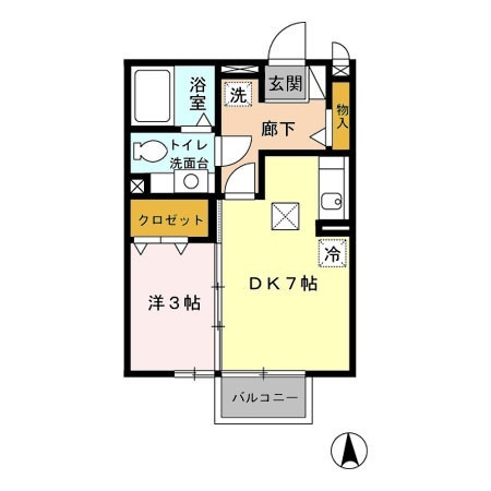 ヘイスティング　Ａの間取り