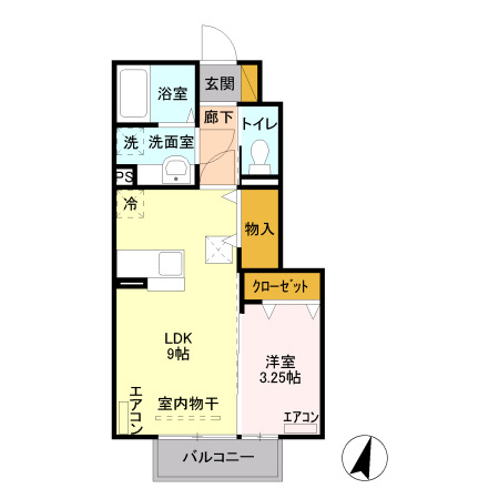 セジュール石倉の間取り