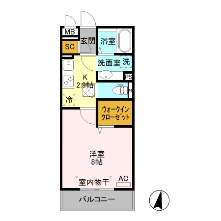 アロスネグロの間取り
