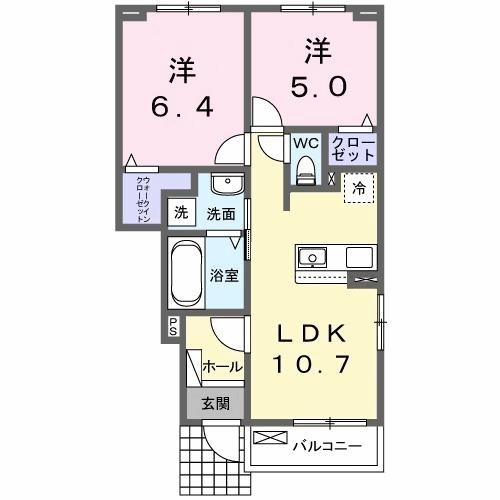 カレント　レジデンス　下増田Ⅱの間取り